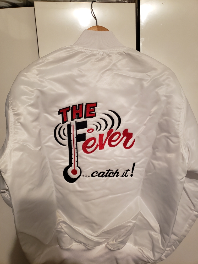 Fever Records Satin Jacket – White